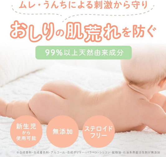 Allo Baby Baby Bottom Cream, 2.6 oz (75 g), Additive-free, Fragrance-free, Organic, Baby Moisturizing Cream