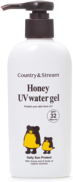 Country & Stream UV Watery Gel N SPF32 | 180g | For Adults & Kids (4+ Years) Gentle, Refreshing Daily Sunscreen Gel – Japan Made