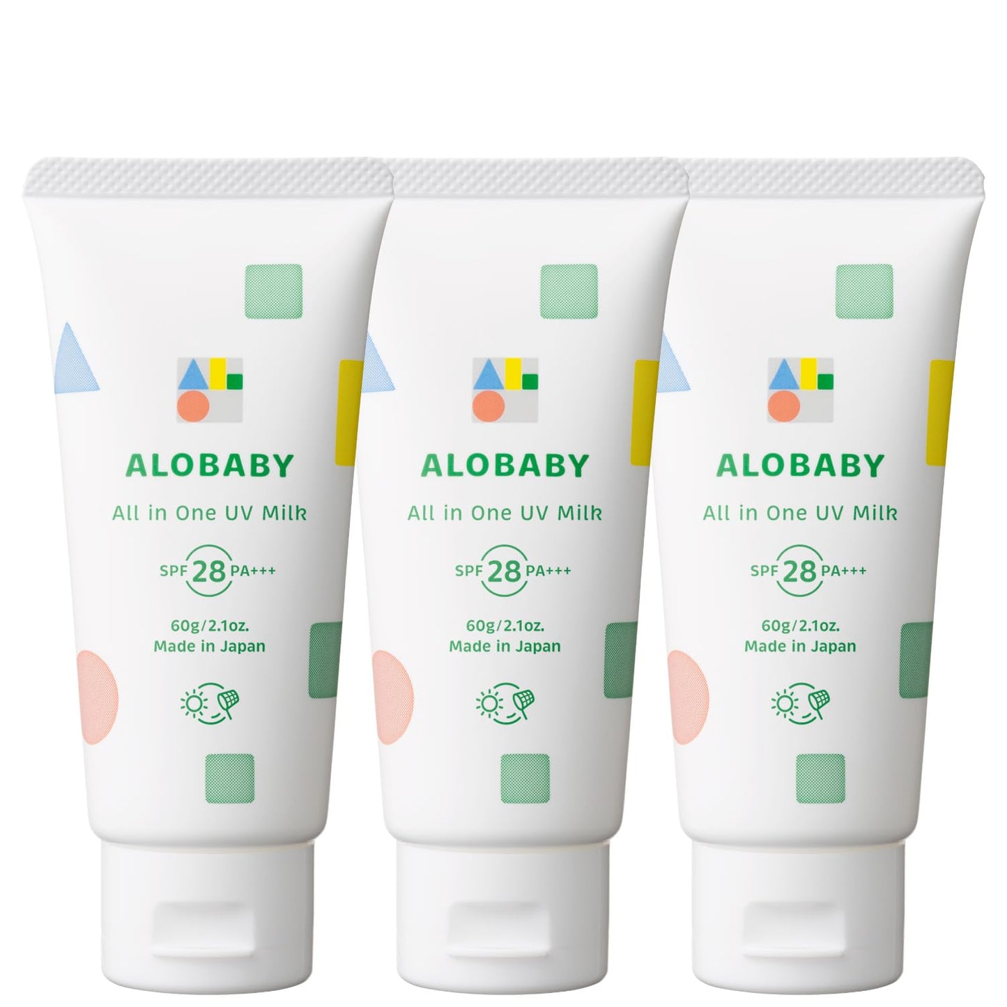 Allo Baby Sunscreen, All-in-One UV Milk, No Deet, No UV Absorbent, No Additives, Organic, Non-Chemical (1 Bottle)