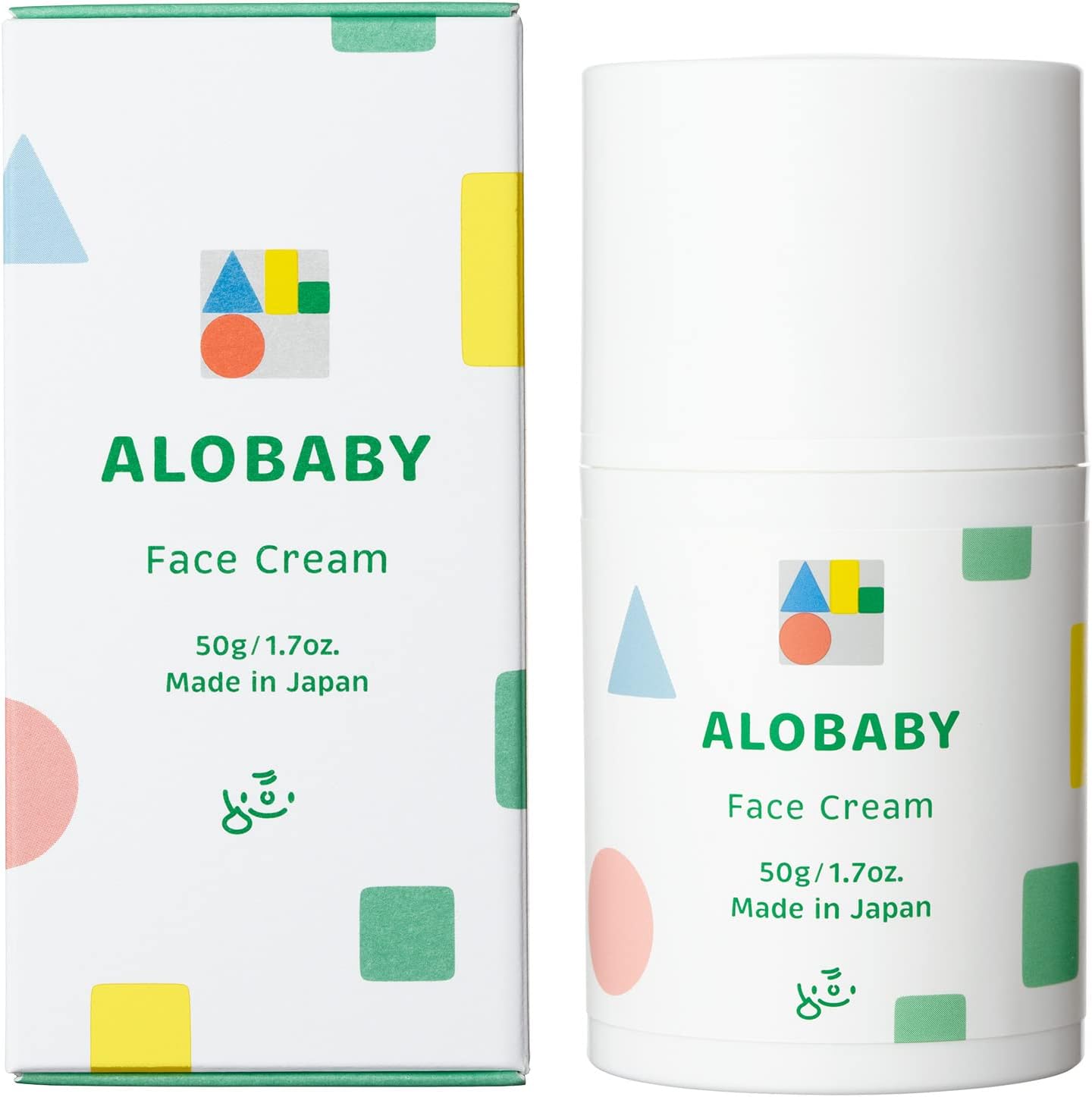 ALOBABY ALOBABY Face Cream, 1.8 oz (50 g), Fragrance-free, Additive-free, Organic, Baby Moisturizer, Face & Mouth Area (1 Piece)
