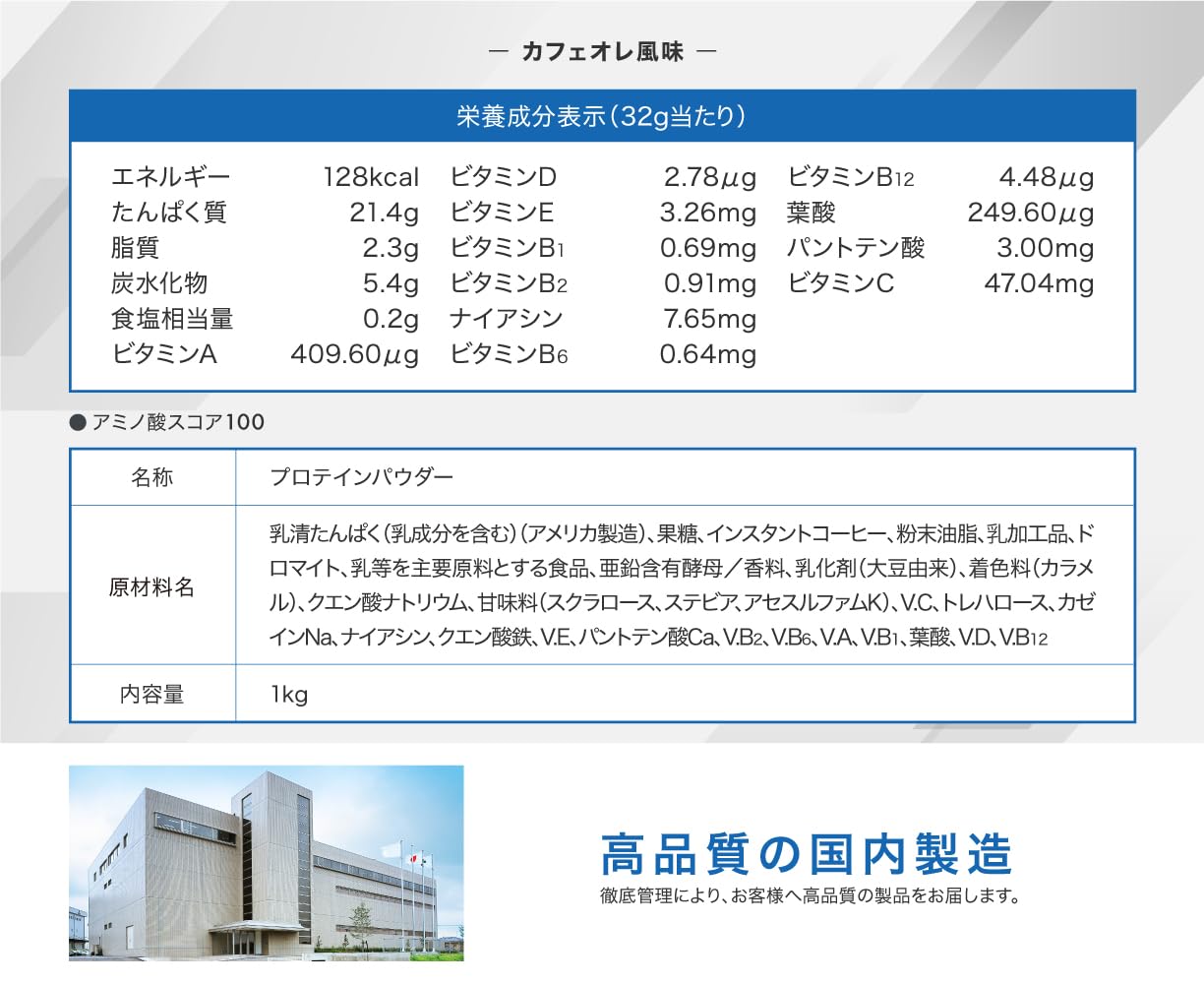 AMBiQUE All-in-One Whey Protein | Melon Flavor | 11 Vitamins + 4 Minerals | 1kg | Made in Japan 🇯🇵