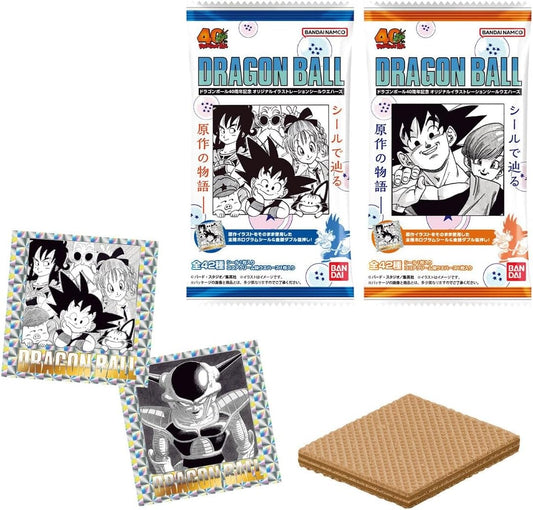 Dragon Ball 40th Anniversary Original Illustration Sticker Wafers Box of 20 (Shokugan)