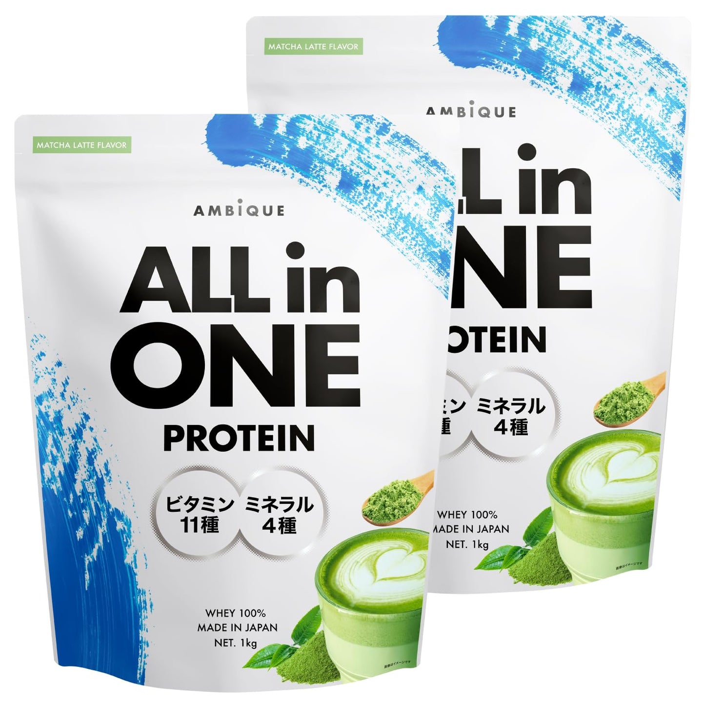 AMBiQUE All-in-One Whey Protein | Melon Flavor | 11 Vitamins + 4 Minerals | 1kg | Made in Japan 🇯🇵