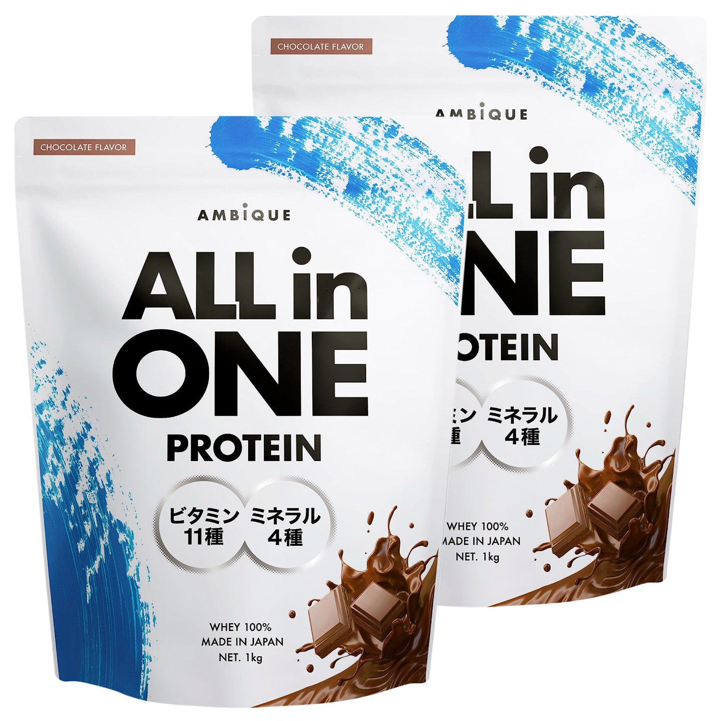 AMBiQUE All-in-One Whey Protein | Melon Flavor | 11 Vitamins + 4 Minerals | 1kg | Made in Japan 🇯🇵