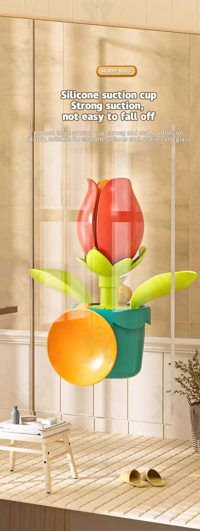 Baby Funny Water Game Bath Toy Sunflower Bathroom Shower Spray Water Bathroom Bathtub Toy Fun Water Spray Sprinkler