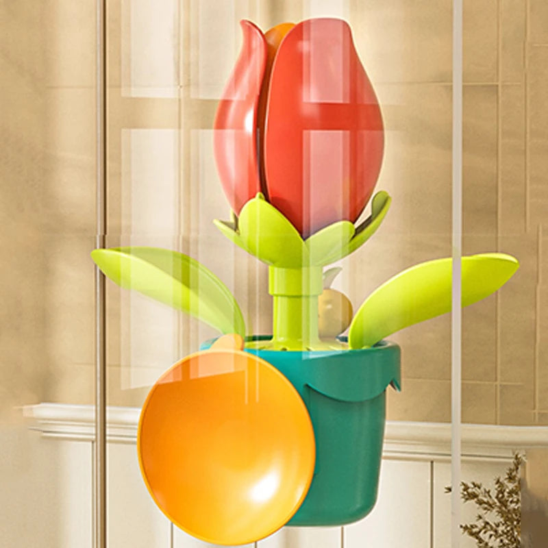 Baby Funny Water Game Bath Toy Sunflower Bathroom Shower Spray Water Bathroom Bathtub Toy Fun Water Spray Sprinkler