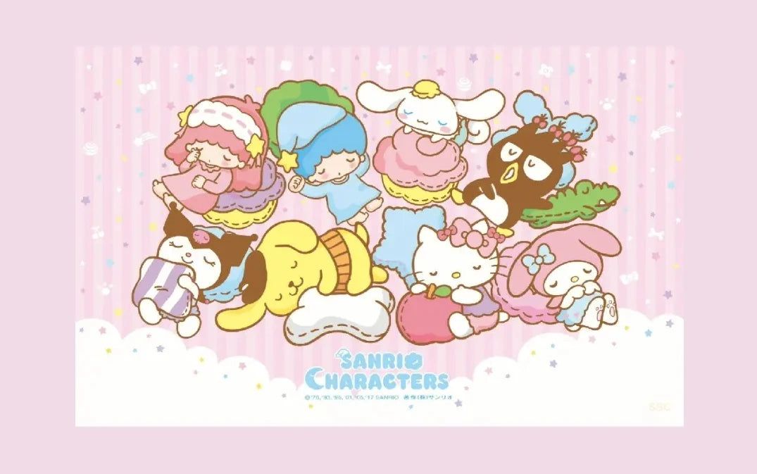 Sanrio Hello Kitty Large Capacity Handbag Cartoon Canvas Bag Casual Commuter Satchel Fashion Shoulder Bag Holiday Gift for Girls