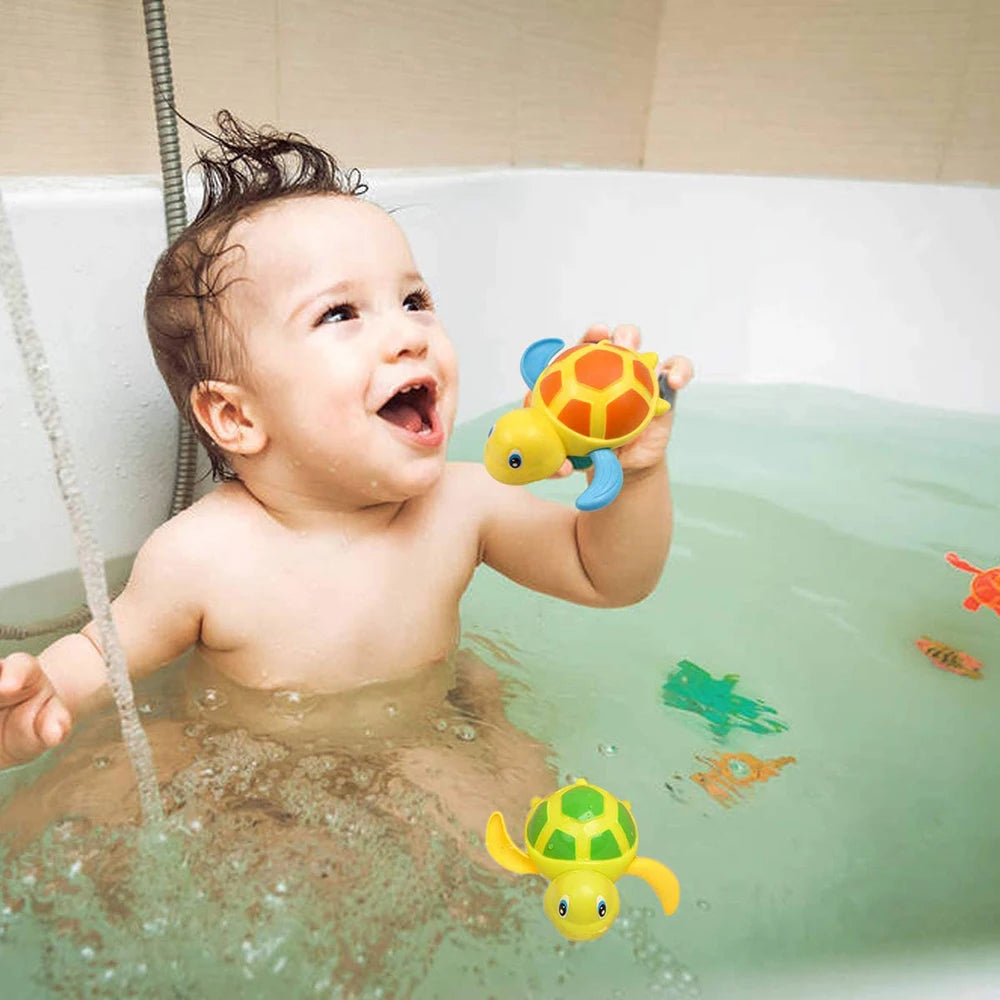 Cartoon Animals Children's Bathing Toy Infants Bathroom Bathing Comfort Toy Bathtubs Spring Up Toy Swimming Water Game Baby Gift