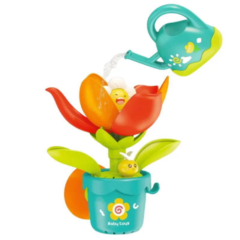 Baby Funny Water Game Bath Toy Sunflower Bathroom Shower Spray Water Bathroom Bathtub Toy Fun Water Spray Sprinkler